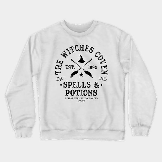 Wiccan Occult Witchcraft Witches Coven Spells & Potions Crewneck Sweatshirt by Tshirt Samurai